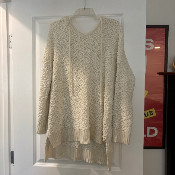 Miracle Sweaters - Miracle Cream Oversized Hoodie Long Sleeve Sweater